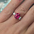 Ring with ruby and diamonds