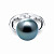 Ring with Tahitian pearl and diamonds
