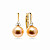 Earrings with golden South Sea pearls and diamonds
