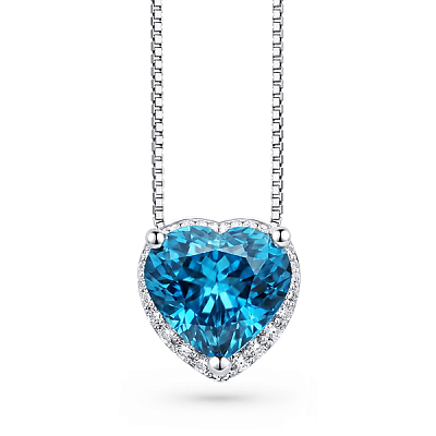 Zircon heart Pendant