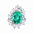 Ring with paraiba tourmaline and diamonds