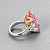 Ring with morganite and diamonds