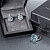 Ring with aquamarine and diamonds