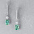 Earrings with mint tourmalines and diamonds