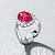 Ring with spinel and diamonds