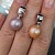 Earrings with freshwater pearls