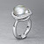 Ring with South Sea baroque pearl and diamonds