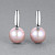Earrings with freshwater pearls and diamonds