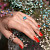 Ring with paraiba tourmaline and diamonds