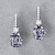 Earrings with spinels and diamonds