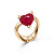 Ring with ruby