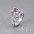 Ring with Mauve spinel and diamonds