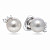 Stud earrings with South Sea pearls and diamonds