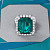 Ring with indicolite tourmaline and diamonds
