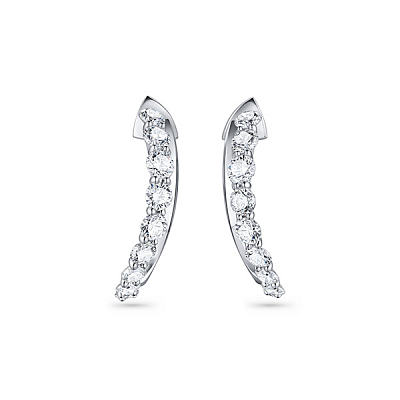 Earrings with diamonds