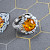 Ring with yellow sapphire and diamonds