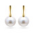 Earrings with South Sea pearls and diamonds