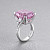 Ring with lavender beryl and diamonds