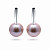 Earrings with freshwater pearls and diamonds