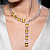 Necklace with yellow sapphires and diamonds