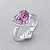 Ring with spinel and diamonds