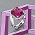 Ring with rubellite tourmaline and diamonds