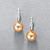 Earrings with golden South Sea pearls and diamonds
