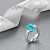 Ring with paraiba tourmaline and diamonds