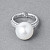 Ring with South Sea pearl and diamonds