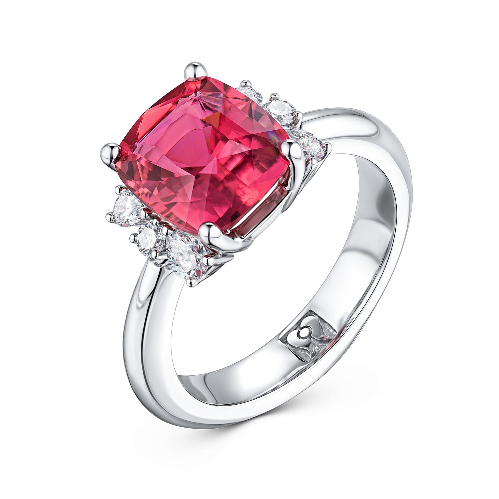 Ring with tourmaline and diamonds картинка 2