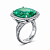 Ring with paraiba tourmaline and diamonds
