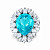 Ring with paraiba tourmaline and diamonds