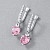 Earrings with tourmalines and diamonds