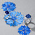 Ring with Royal Blue sapphire and diamonds