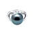 Ring with Tahitian pearl and diamonds
