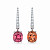 Earrings with tourmalines and diamonds