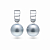 Earrings with Tahitian pearls