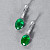 Earrings with emeralds and diamonds