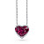 Pendant with rubellite and diamonds