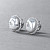 Stud earrings with South Sea keshi pearls and diamonds