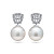 Earrings with South Sea pearls and diamonds