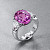 Ring with spinel and diamonds