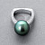 Ring with Tahitian pearl and diamonds