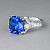 Ring with tanzanite and diamonds