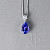 Pendant with tanzanite and diamond