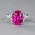 Ring with rubellite tourmaline and diamonds