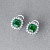 Earrings with emeralds and diamonds