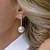 Earrings with South Sea pearls and diamonds