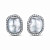 Stud earrings with South Sea keshi pearls and diamonds