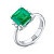 Ring with emerald and diamonds